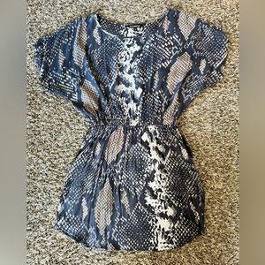 Express Snakeskin Mini Dress